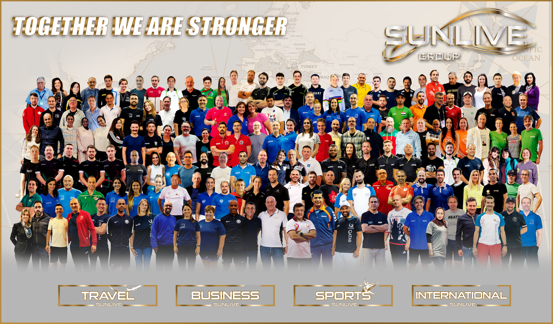 Equipa e parceiros Sunlive Group